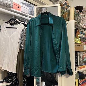 Satin Button-down blouse